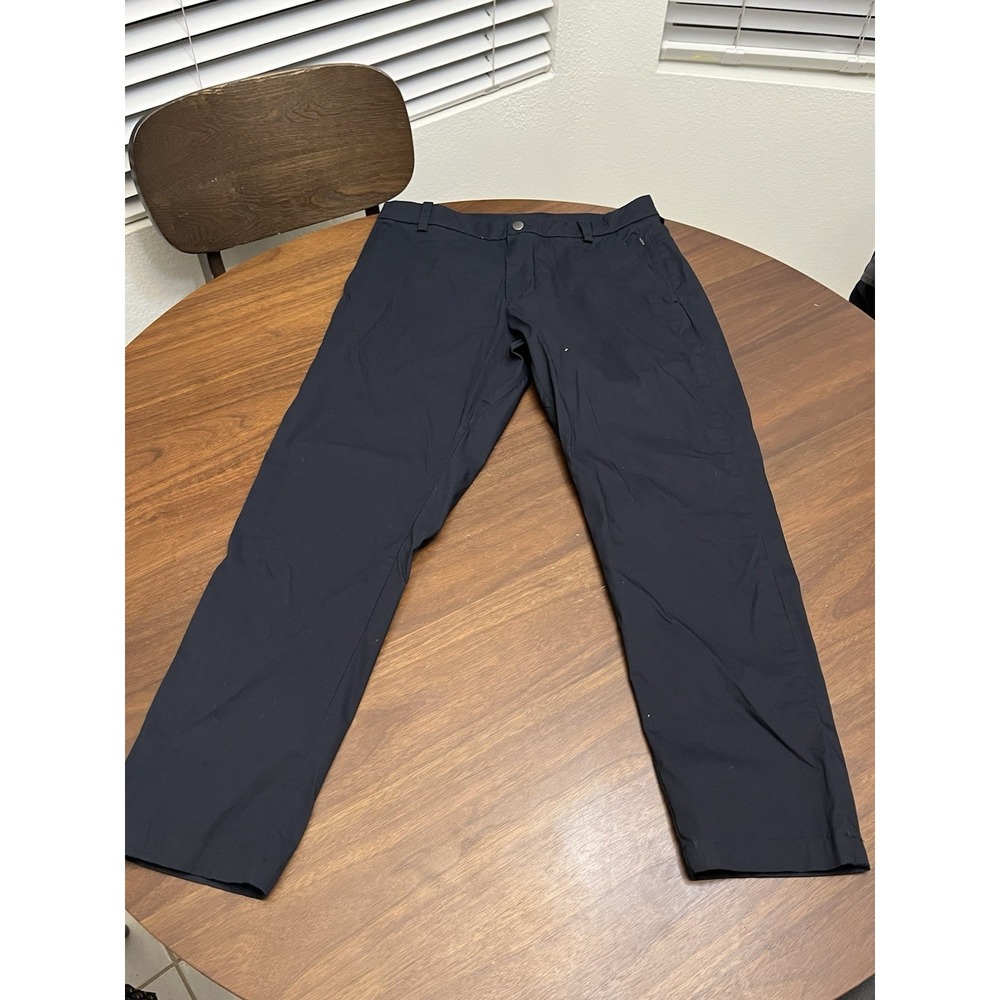 Lululemon Commission ABC Men's 32 Pants Black Button Golf Athleisure